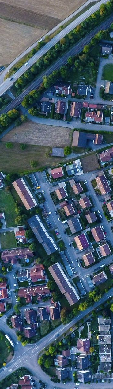 Luftaufnahme Wohnsiedlung